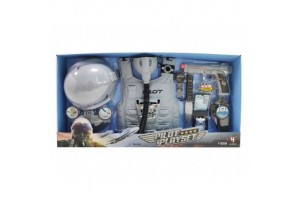 Gyerek pilóta jelmez szett – kabát, sapka, jelvény