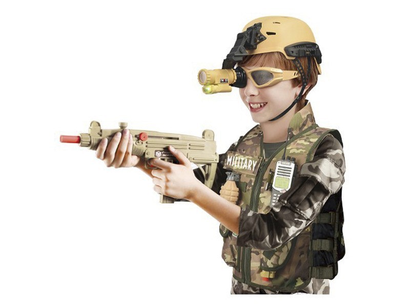 Légiós jelmez: mellény és 10 kiegészítő, éjjellátó szemüveg