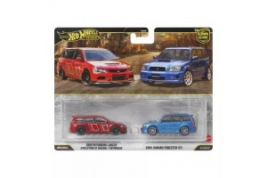 Hot Wheels Mitsubishi Lancer és Subaru Forester (2 db)