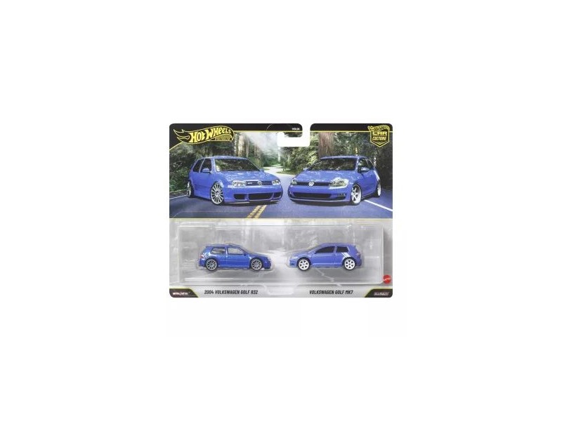 Hot Wheels VW Gold R32 és Golf MK7 - 2 db csomag
