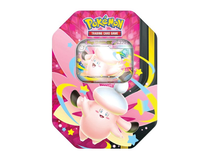 Pokémon Mega Moonlit Tin - gyűjtői doboz és kártyák
