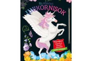 Rejtőzködő unikornisok - kifestő kaparós oldalakkal