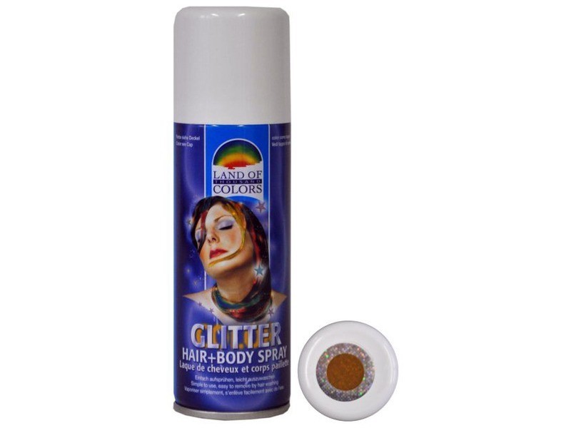 Csillogó arany haj- és testspray (41010)