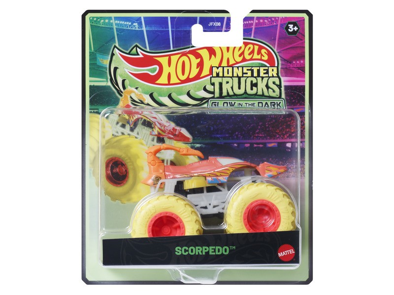 Hot Wheels Monster Trucks - sötétben világító autó