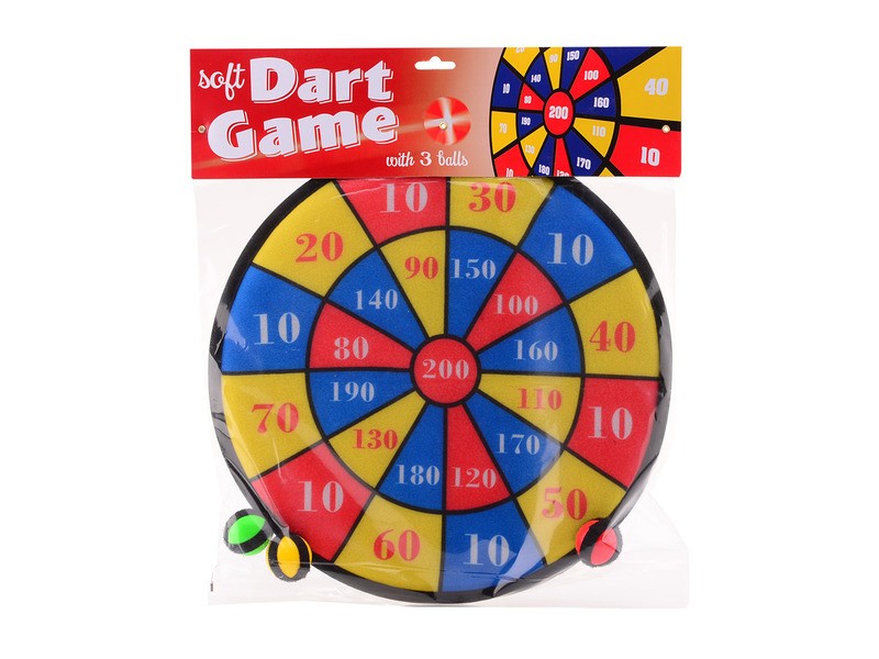 Tépőzáras darts játék 3 labdával 36 cm