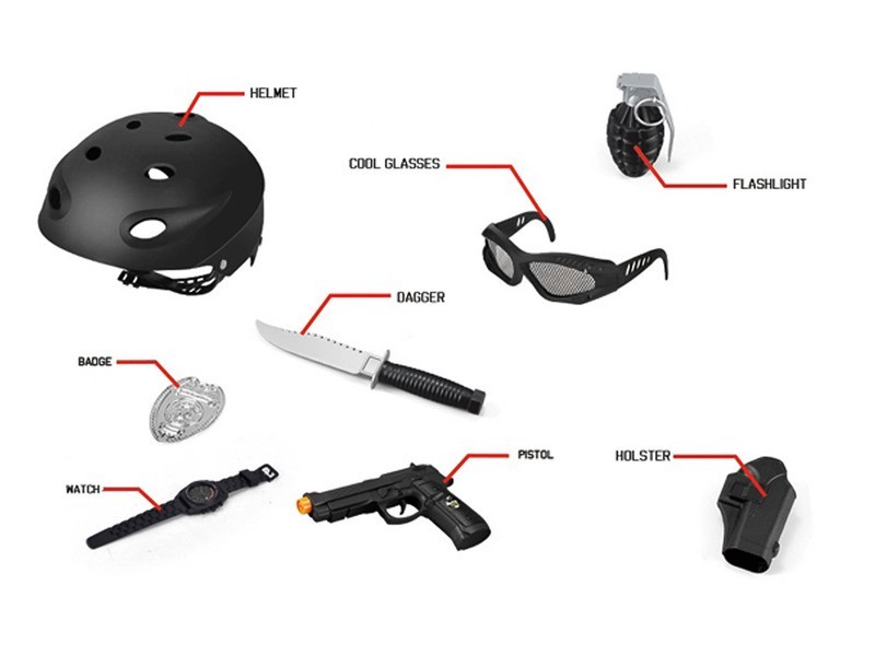 Kommandós fegyverszett termékfotó