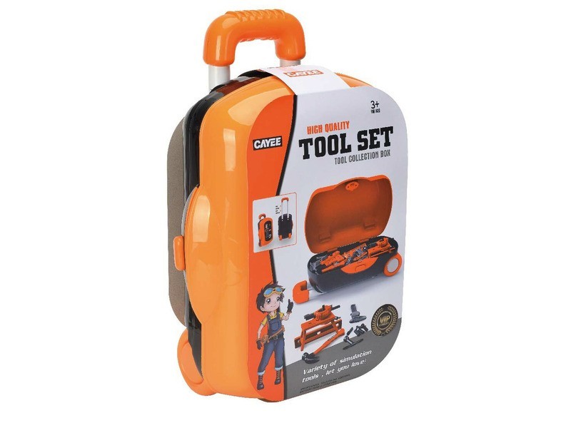 Szerszámkészlet gurulós bőröndben, 25 db