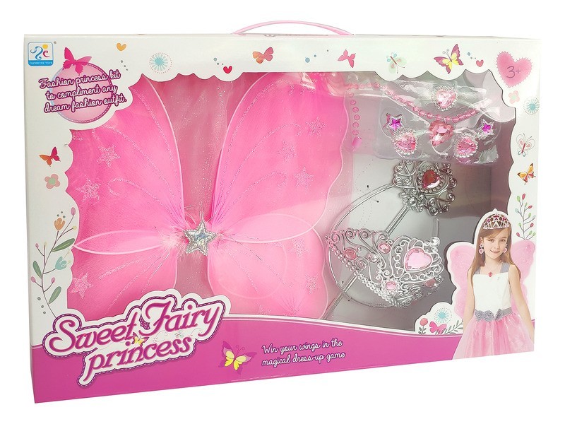 Tündérszett – szoknya, szárnyak, ékszerek, varázspálca