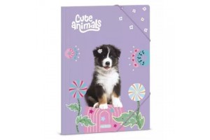 Cute Animals Aussie A/4 gumis mappa - 350 g karton