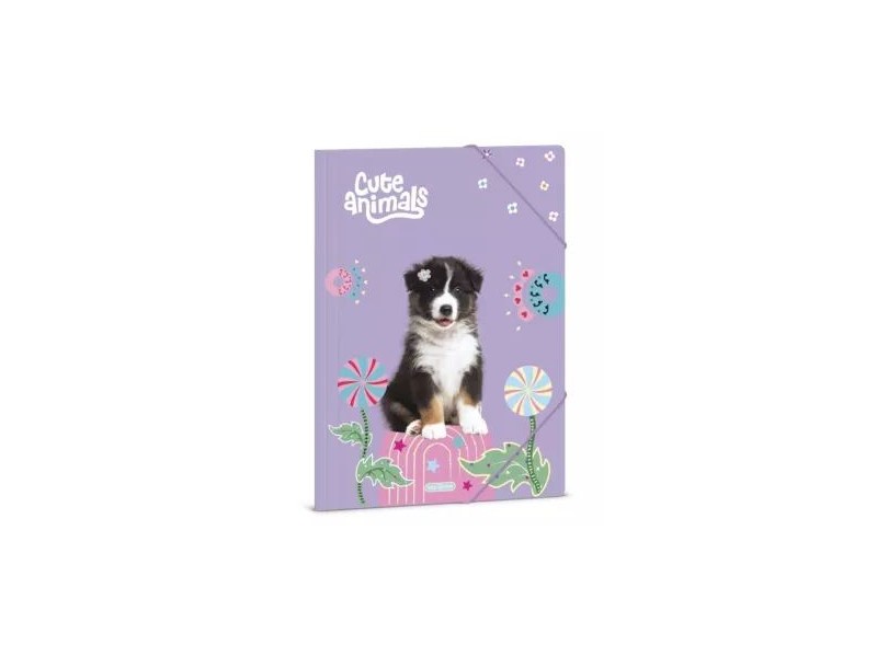 Cute Animals Aussie A/4 gumis mappa - 350 g karton