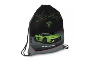 Lamborghini mintájú tornazsák, fekete–szürke