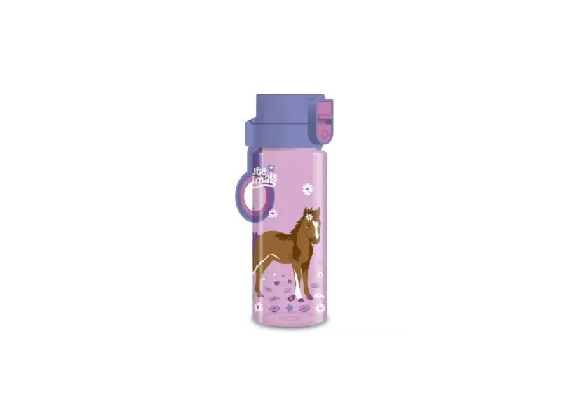 Cute Animals ló kulacs 475 ml — halványlila dizájn