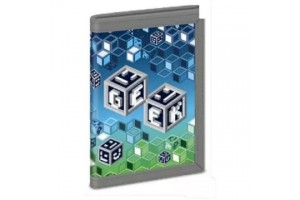 Geek pénztárca – kockás-pixeles mintázat (9 x 2 x 13 cm)