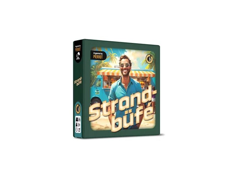Strandbüfé társasjáték - doboz és kártyák