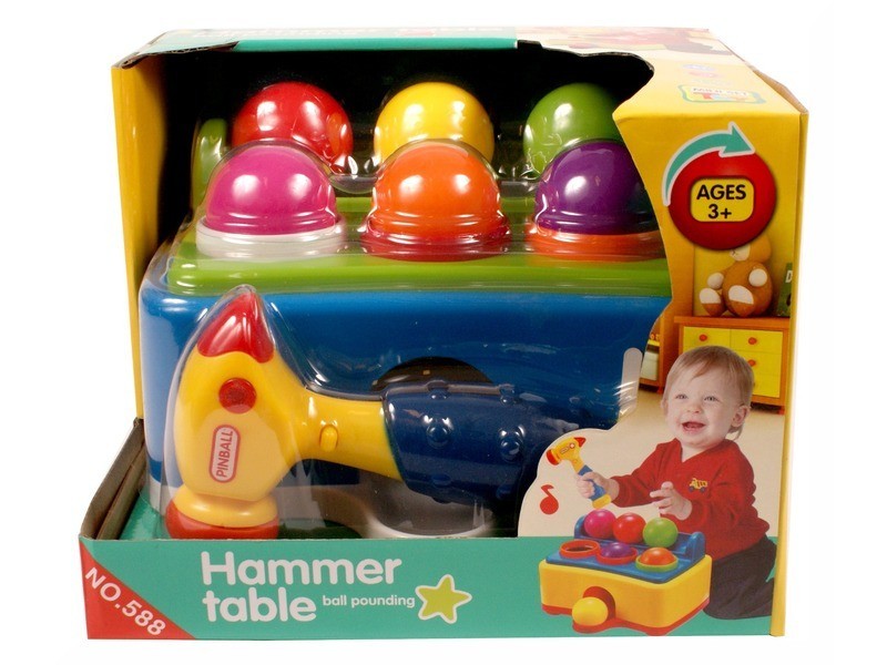 Kalapácsos zenélő készségfejlesztő játék