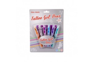 Tetováló toll készlet 6 db és sablon