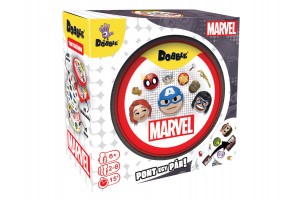 Dobble Marvel társasjáték – doboz és kártyák