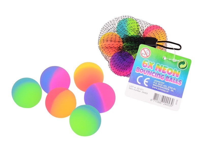 Pattogó labdák 6 db/csomag - színes gyerekjáték