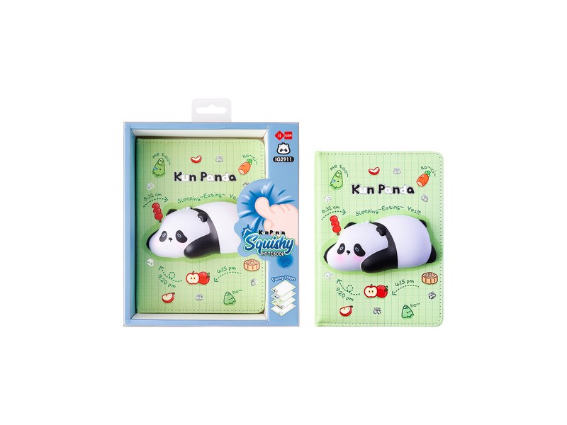 Pandás squishy füzet, 96 oldalas