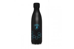 Lamborghini 500 ml duplafalú matt fekete fémkulacs
