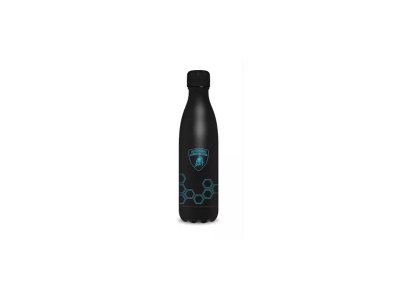 Lamborghini 500 ml duplafalú matt fekete fémkulacs