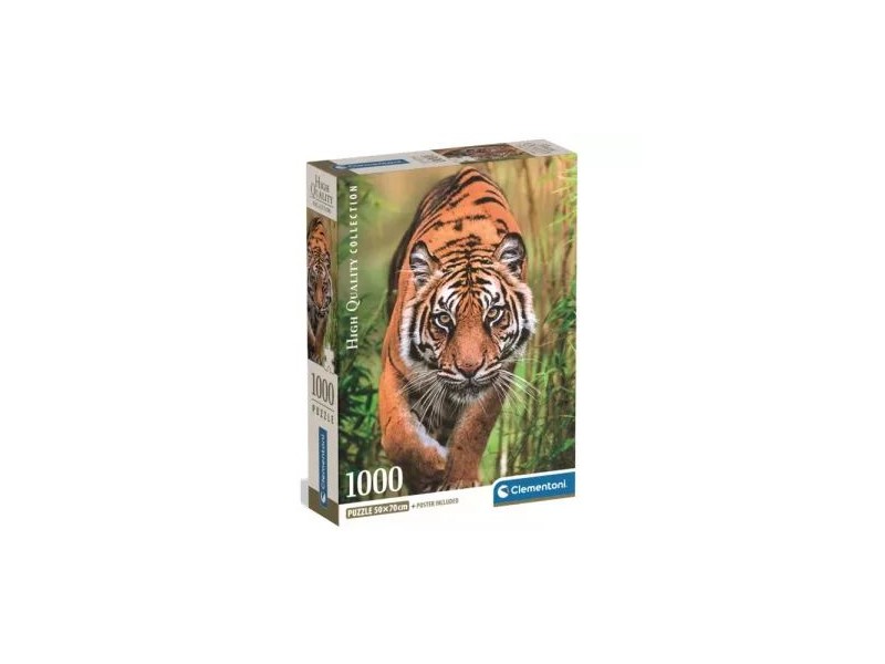 HQC Támadó tigris 1000 db - 50×70 cm poszterrel