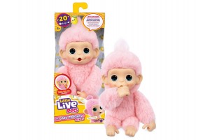 Little Live Pets Mini Maki Pink - rózsaszín plüssfigura