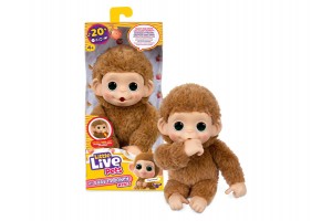 Little Live Pets Mini Maki - krém színű játék