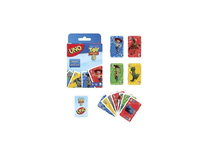 UNO Toy Story 5 - doboz és kártyák