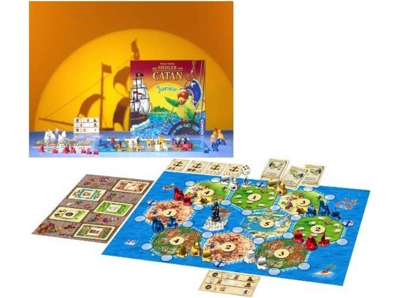 Catan Junior társasjáték – doboz és alkatrészek