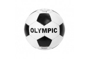 Olympic műbőr focilabda - 22 cm, fehér-fekete