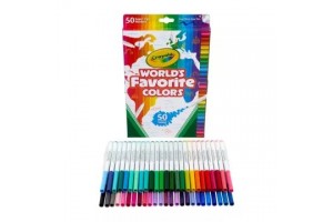 Crayola 50 db filctoll – Super Tips, élénk színek