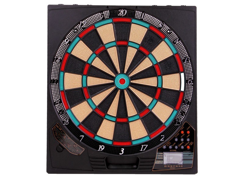 Elektromos darts tábla LED kijelzővel, 6 dobónyíl