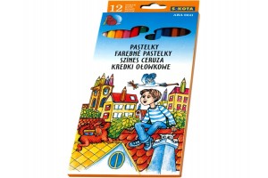 Mártott színes ceruza 12 db - előre hegyezett