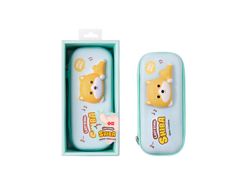 Kutyás squishy tolltartó - puha, nyomkodható