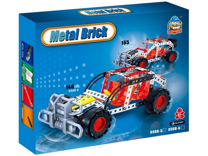 Terepjáró autó - 165 darabos fém építőjáték