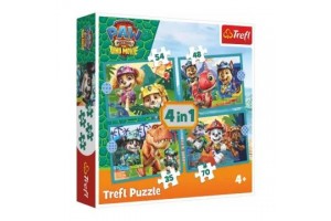 Trefl Mesék a Dínó-szigetről 4 az 1-ben puzzle