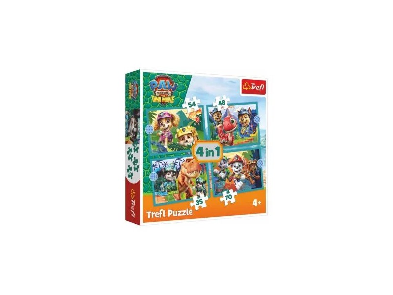 Trefl Mesék a Dínó-szigetről 4 az 1-ben puzzle