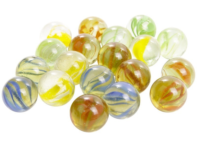 Üveggolyók 1,6 cm - 50 db, vegyes színek