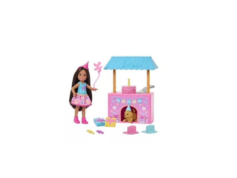 Barbie Chelsea szülinapi zsúr - baba és kiegészítők