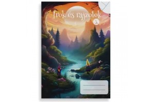 Írok és rajzolok! A/5 vonalas-sima füzet, 64 oldal