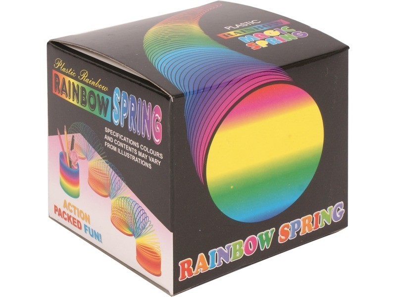Szivárvány bolond rugó játék — spirál dekor