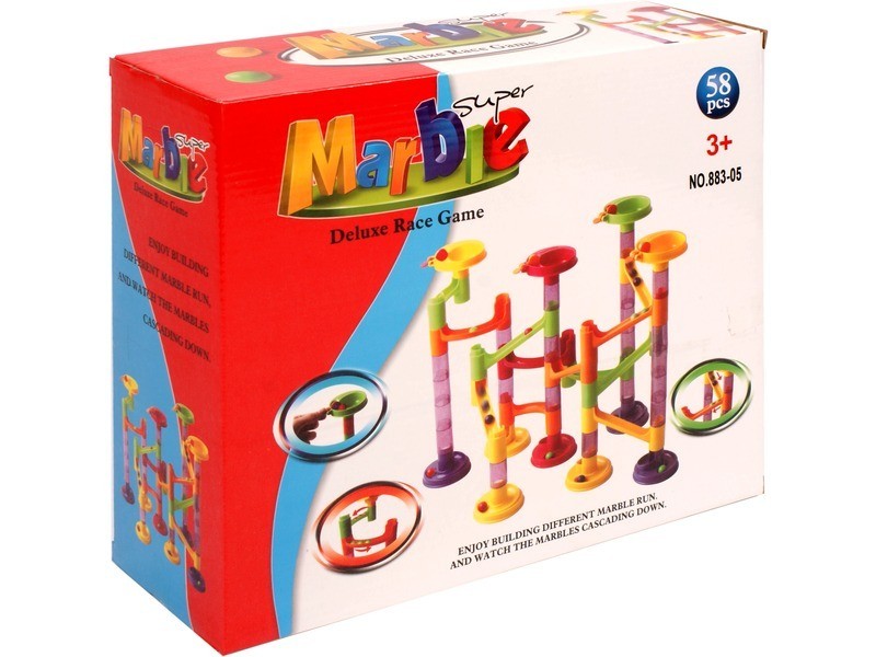 Marble 58 darabos műanyag golyópálya – összeszerelve