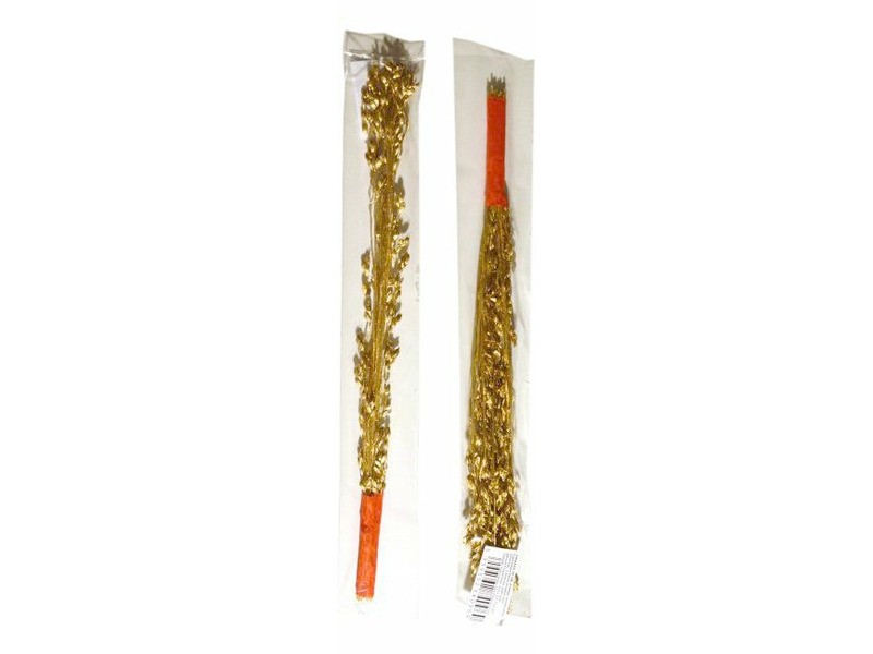 Virgács 30 cm, arany színű, vesszőből