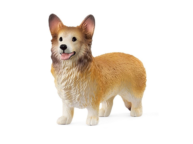 Schleich Welsh Corgi figura - barna-fehér