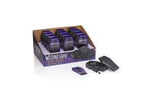 Wednesday éjfekete okosgyurma koporsó tartóban