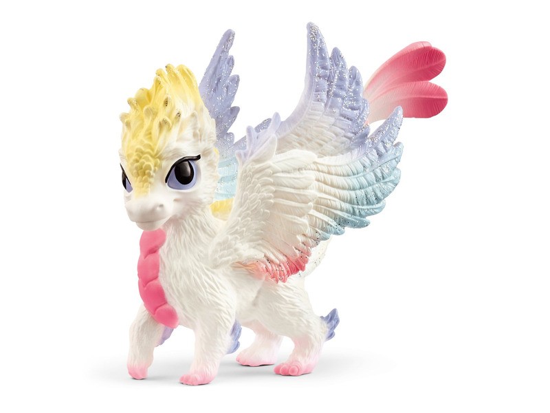 Schleich Szivárvány Sárkány Bébi figura – kézzel festett