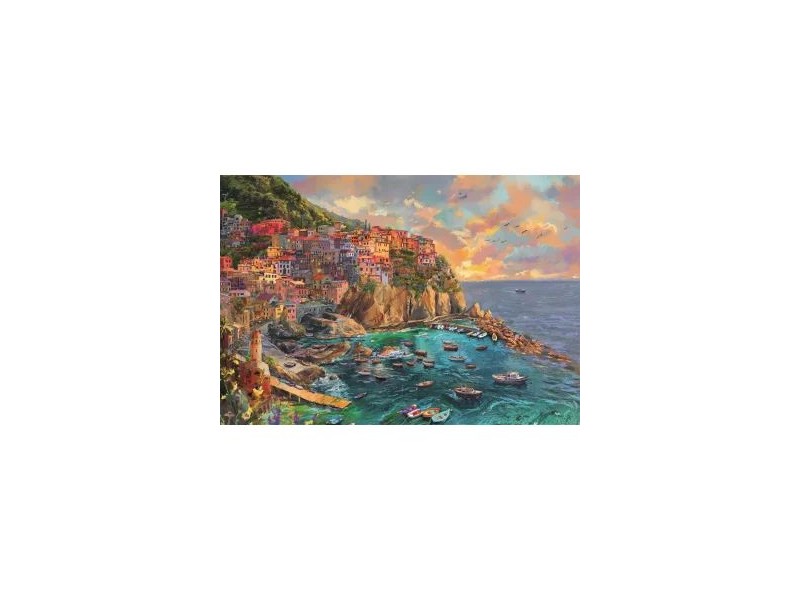 Manarola festmény puzzle - 2000 darab