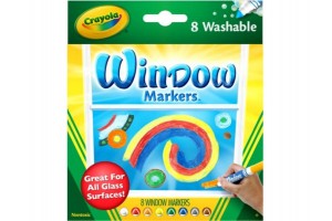 Crayola ablakfestő filctoll 8 darabos készlet