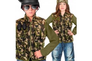 Katonai taktikai mellény – terepmintás, max 158 cm